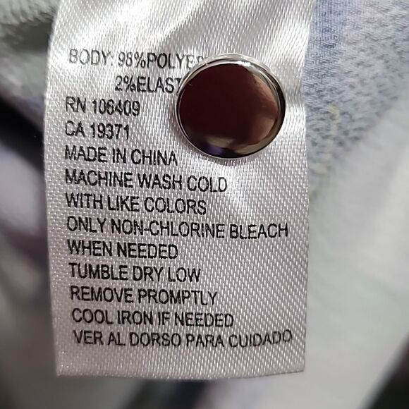 Alex Marie Green & Purple Floral, Sleeveless Top, Size Small - Picture 7 of 8